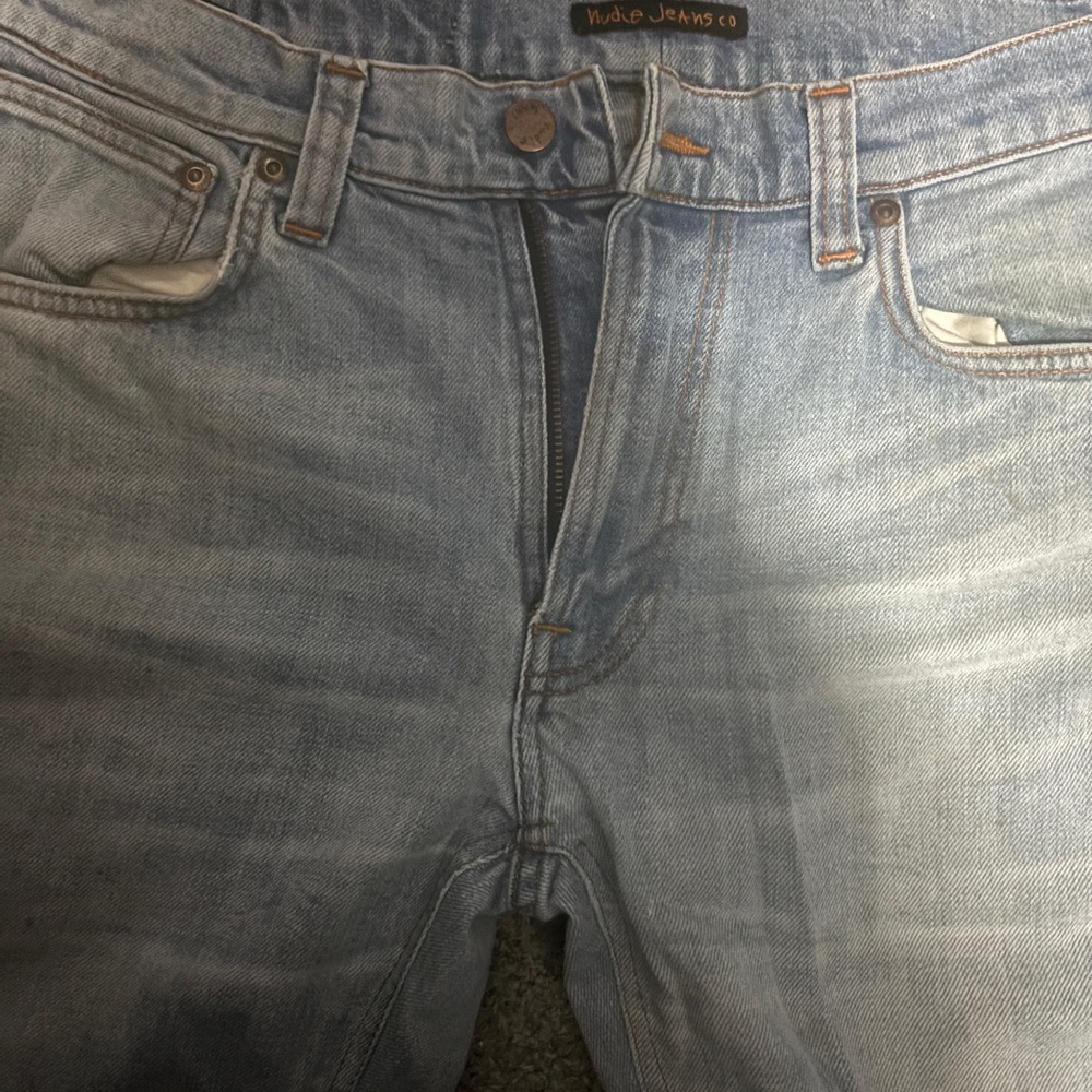 Nudie Jeans Slim Blue Denim lean lean